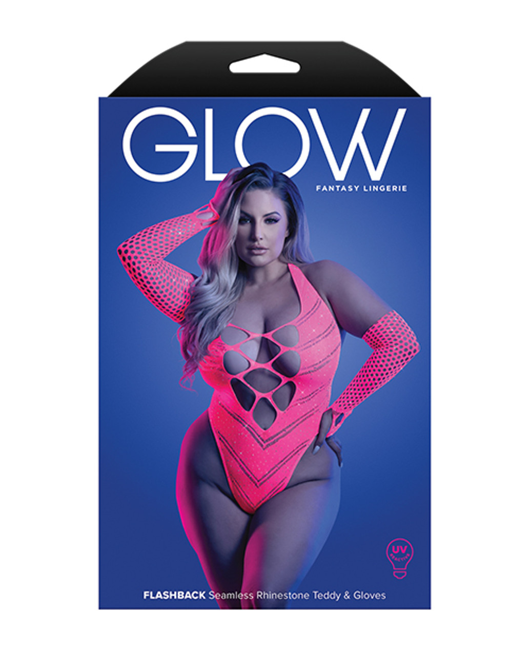 Glow Flashback Seamless Rhinestone Teddy & Gloves