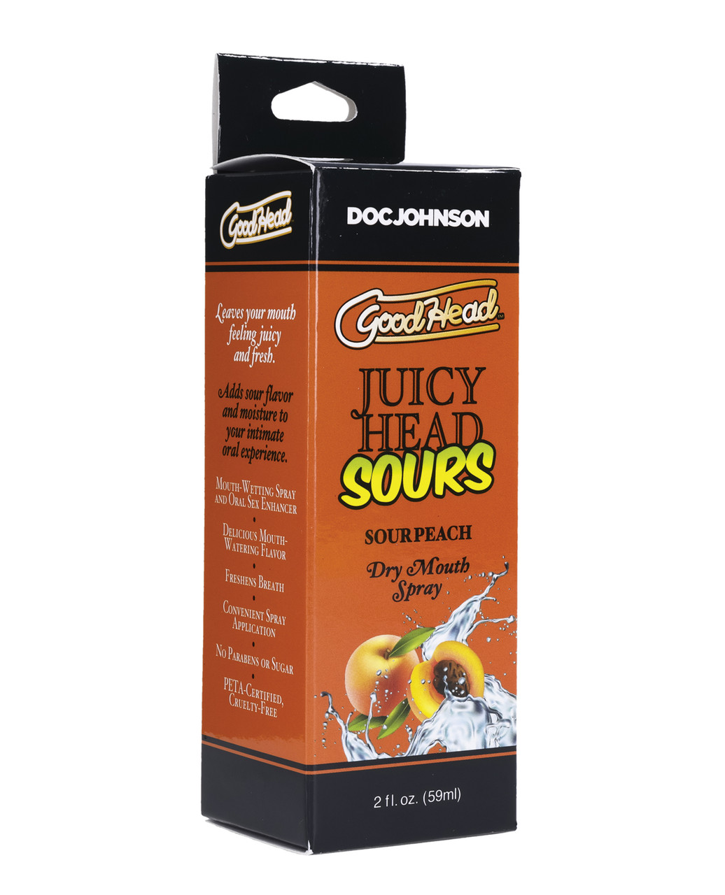 GoodHead Juicy Head Sours Dry Mouth Spray - Peach GoodHead Juicy Head Sours Dry Mouth Spray - Peach