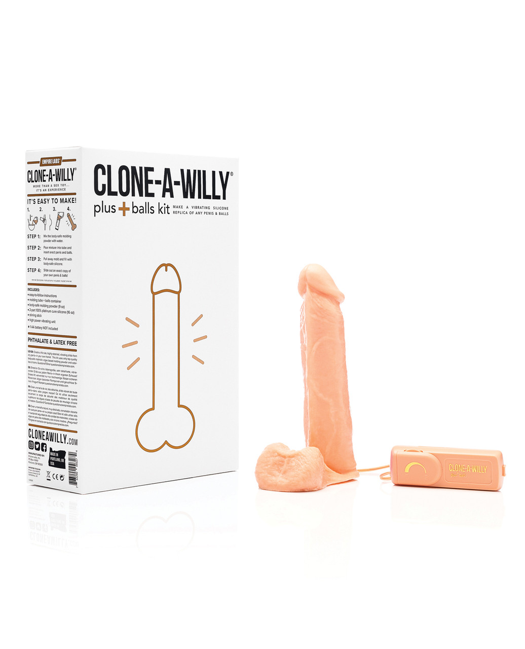 Clone-A-Willy Plus Balls Molding Kit - Light Tone