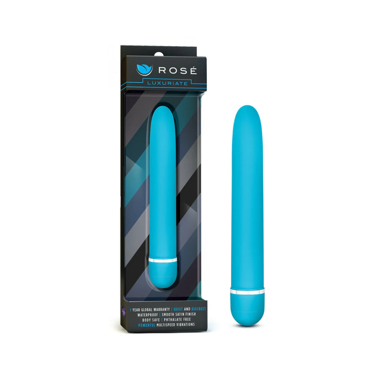 Rose Luxuriate Vibrator - Blue