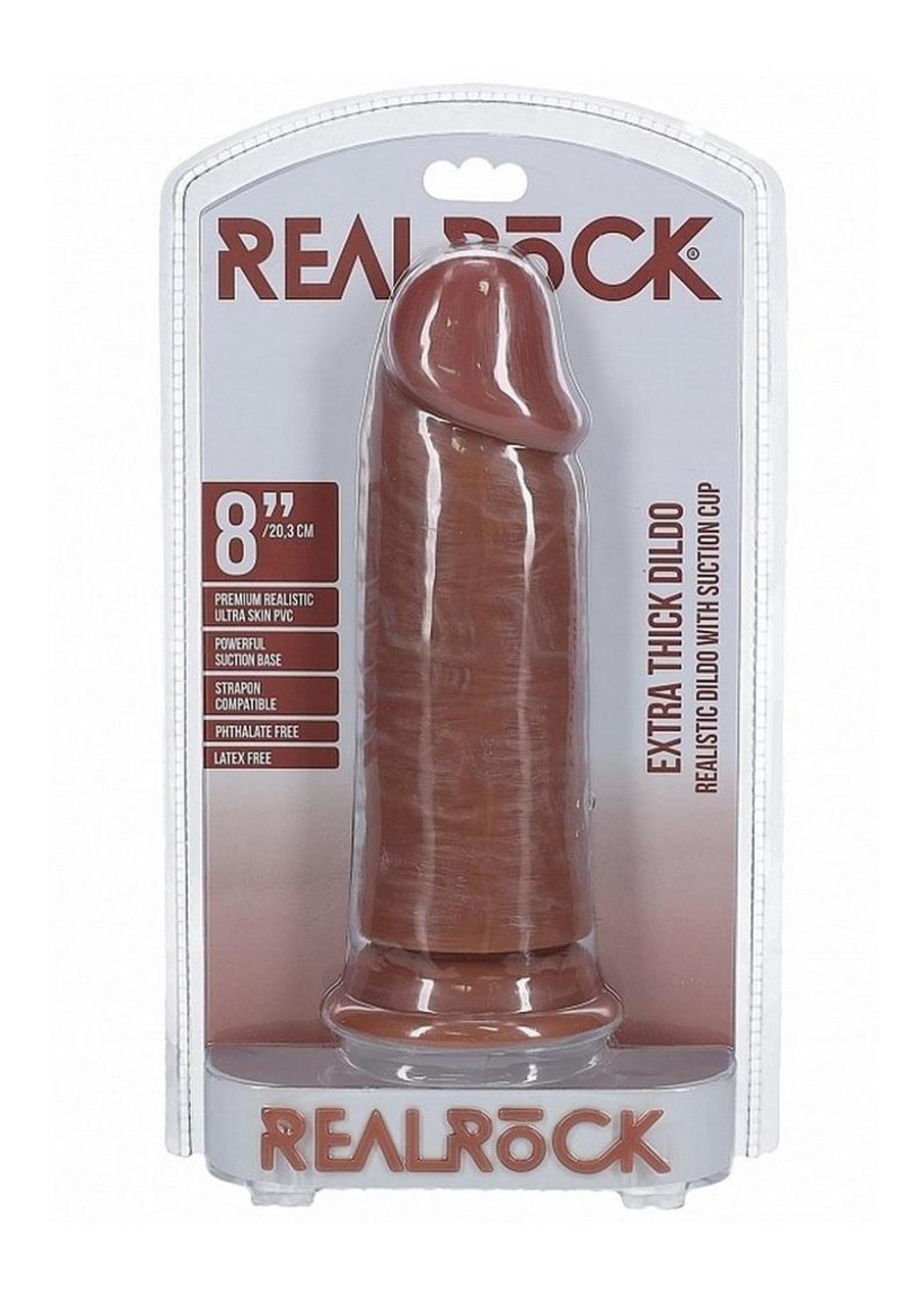 RealRock 8" Extra Thick Dildo - Tan RealRock 8" Extra Thick Dildo - Tan