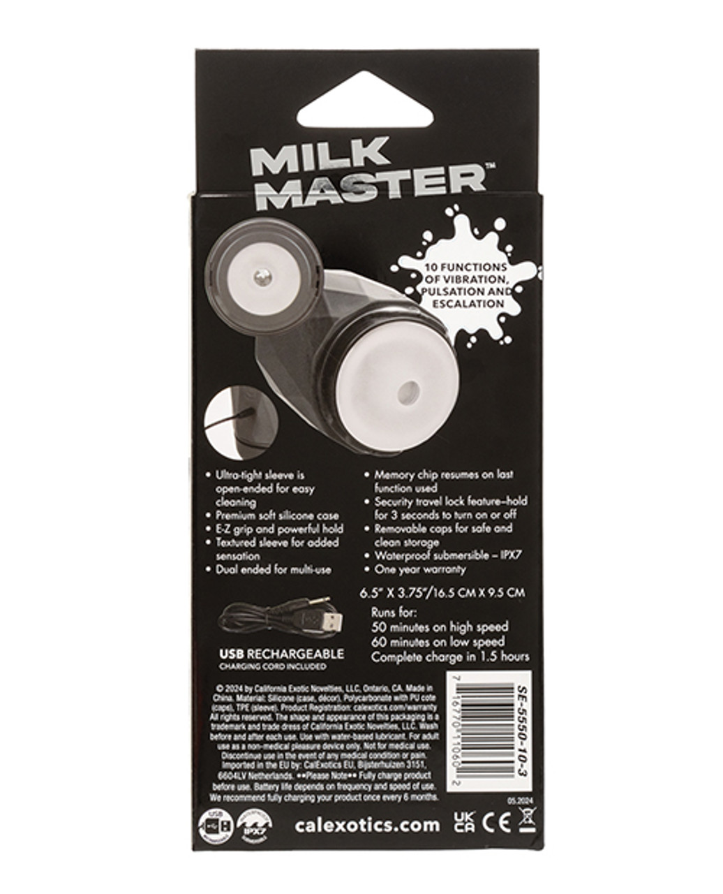 CalExotics Milk Master Vibro Squeeze Stroker