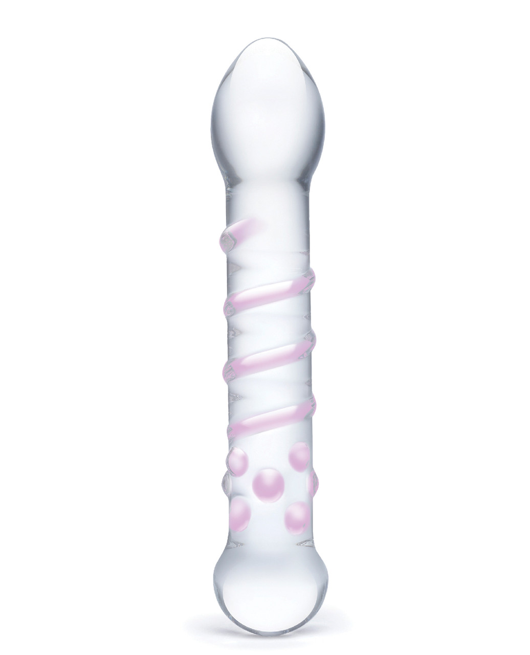 Glas 7.25" Spiral Staircase Full Tip Dildo