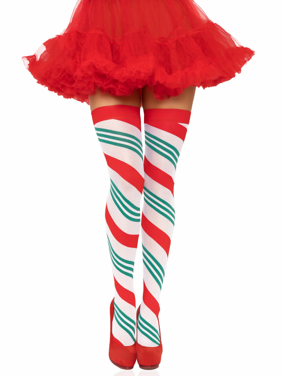 Leg Avenue Holiday Ribbon Thigh Highs