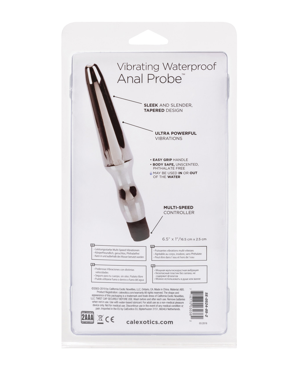 CalExotics Vibrating Waterproof Anal Probe