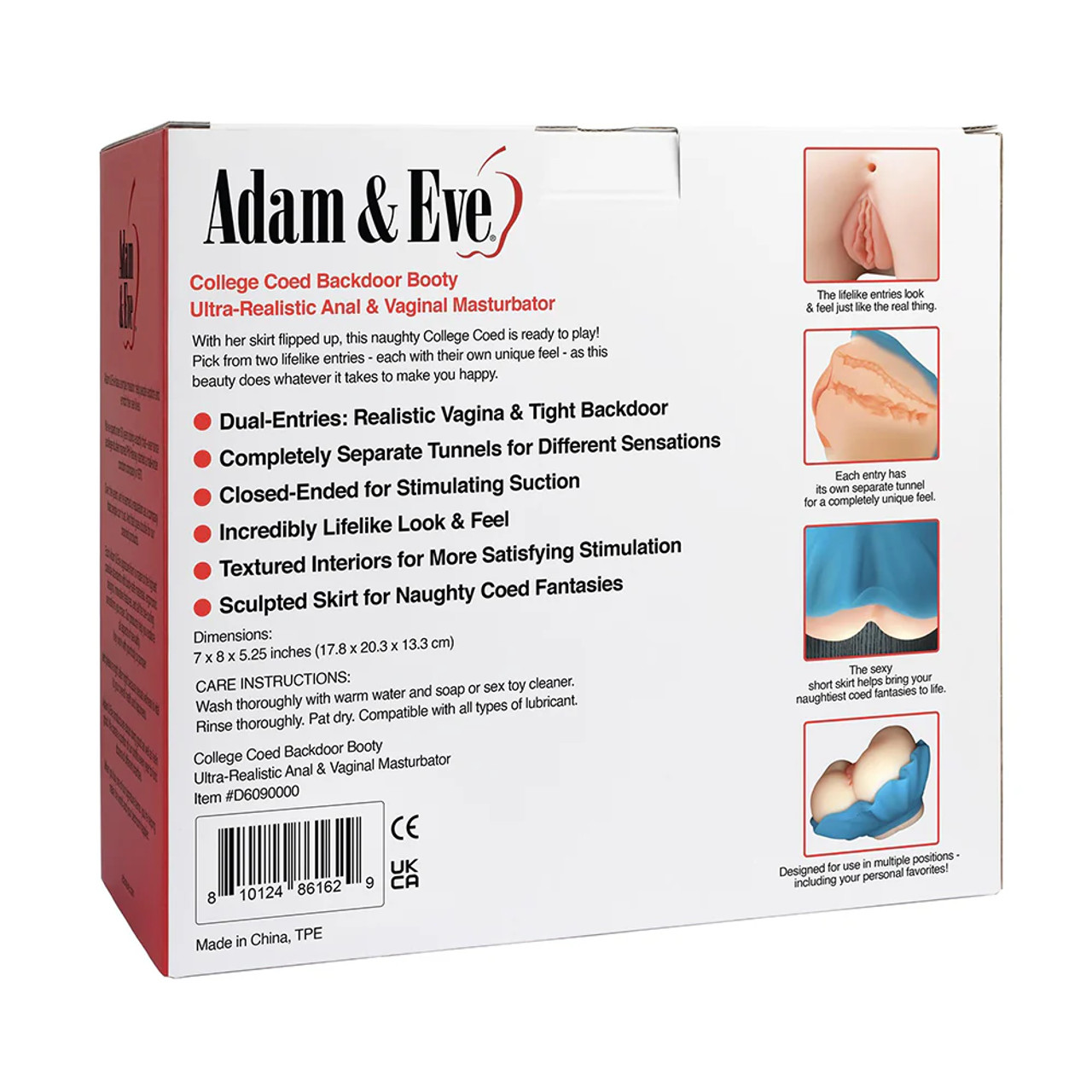 Adam & Eve College Coed Backdoor Booty Anal & Vagina Masturbator