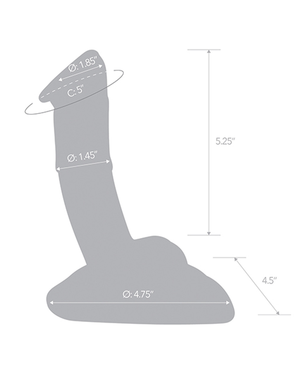 Glas 7.5" Rideable Standing Glass Dildo