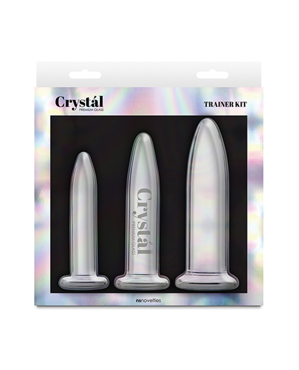 Crystal Glass Trainer Anal Plug Kit