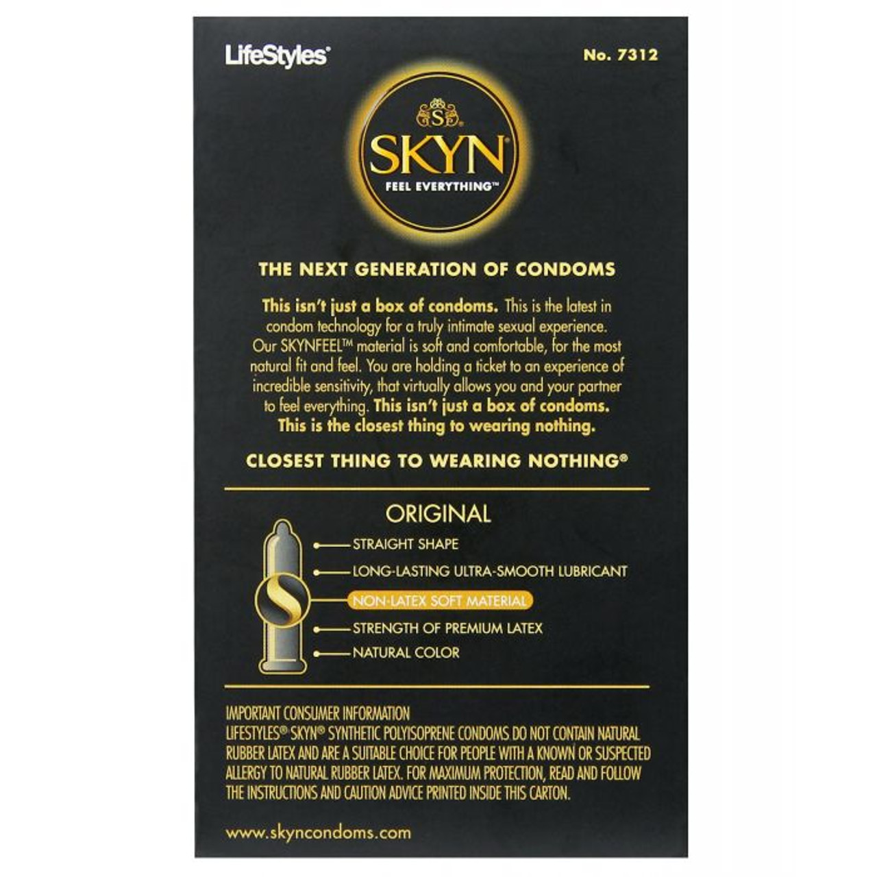 SKYN Original Non-Latex Condoms - 12pk