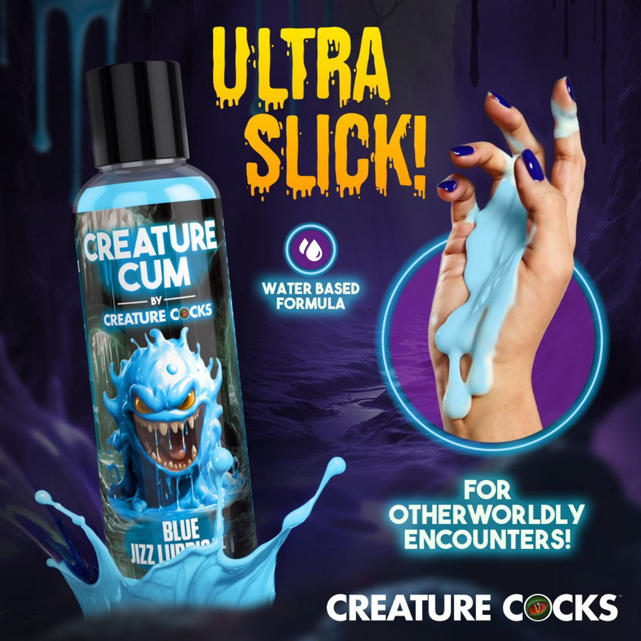 Creature Cum Blue Jizz Lubricant - 4oz Creature Cum Blue Jizz Lubricant - 4oz