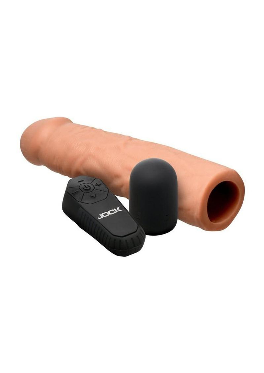 Jock Enhancers 1.5" Vibrating Realistic Penis Extension - Med