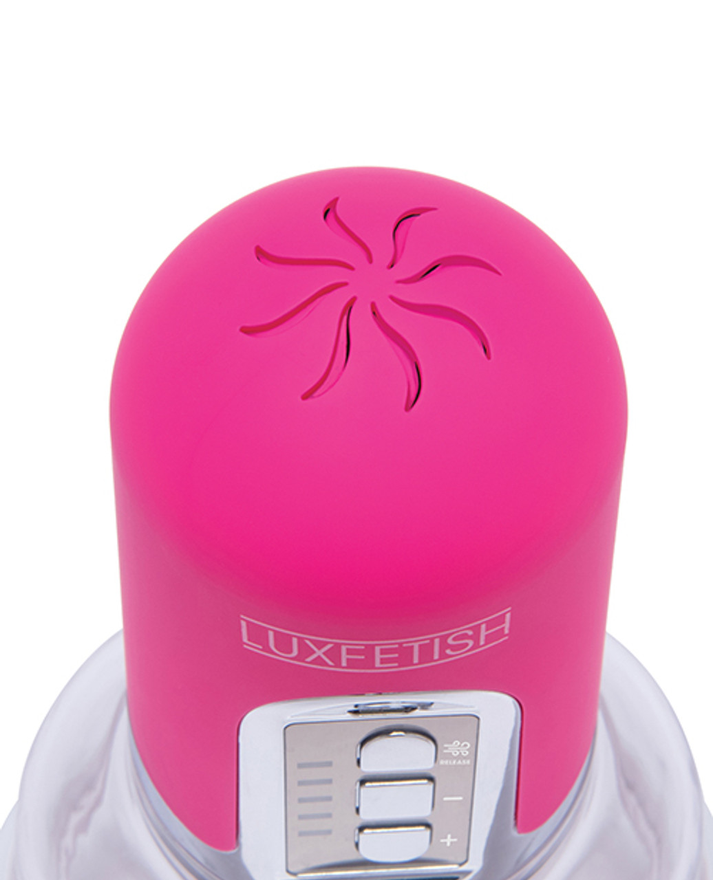 Lux Fetish Rechargeable 4 Function Auto Pussy Pump with Clit Clamp Lux Fetish Rechargeable 4 Function Auto Pussy Pump with Clit Clamp