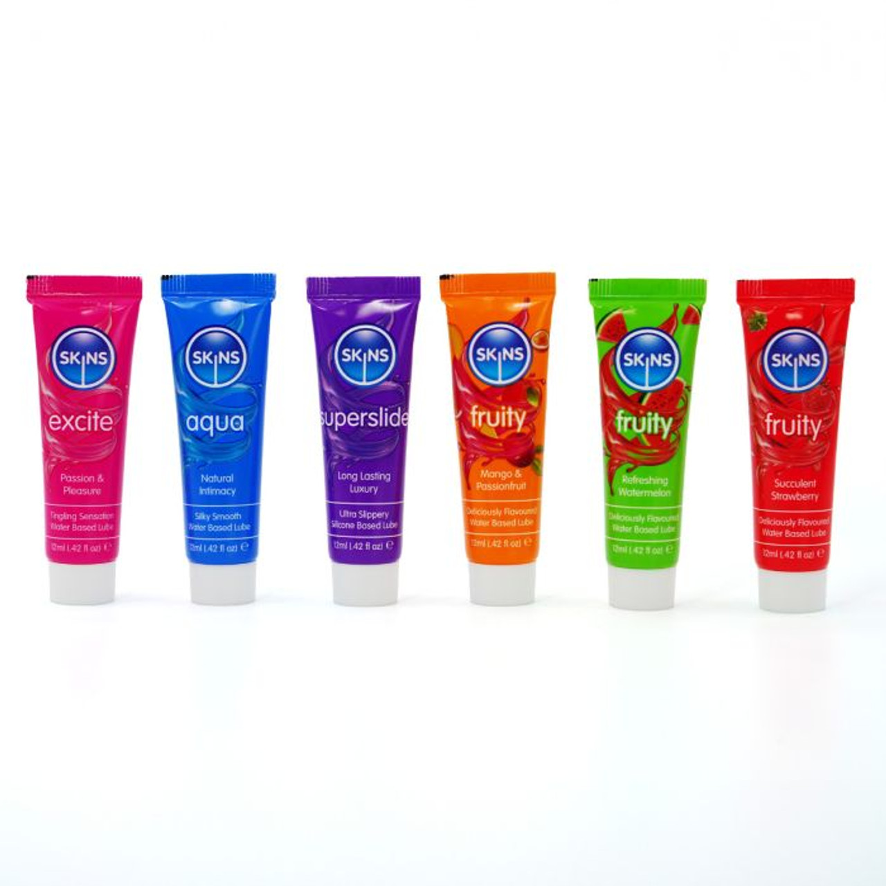 Skins Vital Lubes & Fruity Tubes 6 Pack Skins Vital Lubes & Fruity Tubes 6 Pack