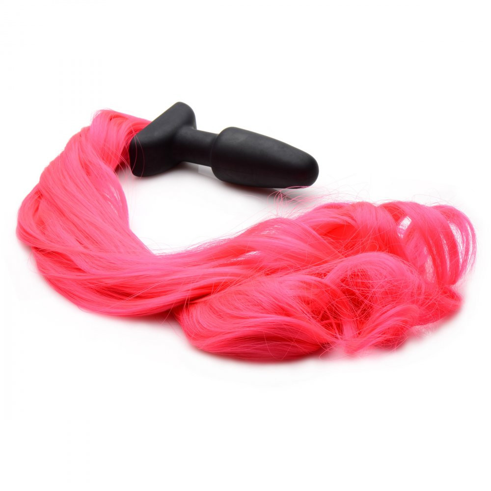 Tailz Hot Pink Pony Tail Anal Plug