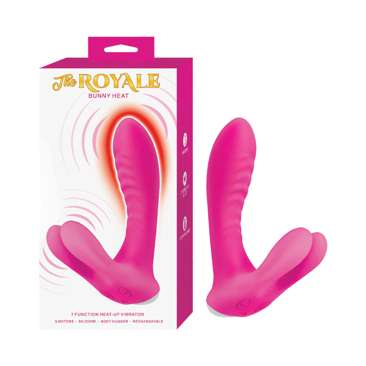 The Royale Bunny Heat 7 Function Heat Up Vibrator