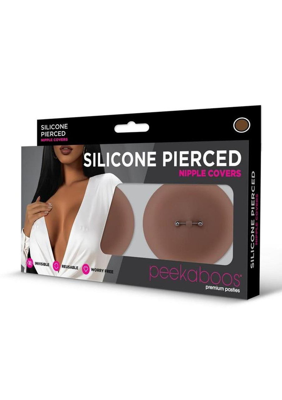 Peekaboo Silicone Pierced Nipple Covers - Brown Peekaboo Silicone Pierced Nipple Covers - Brown