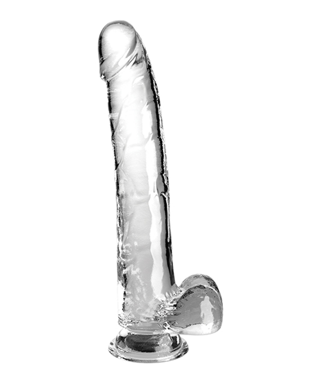 King Cock Clear 11" Dildo with Balls King Cock Clear 11" Dildo with Balls