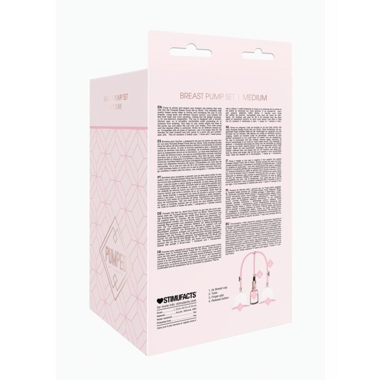 Pumped Breast Pump Set - Medium Pumped Breast Pump Set - Medium