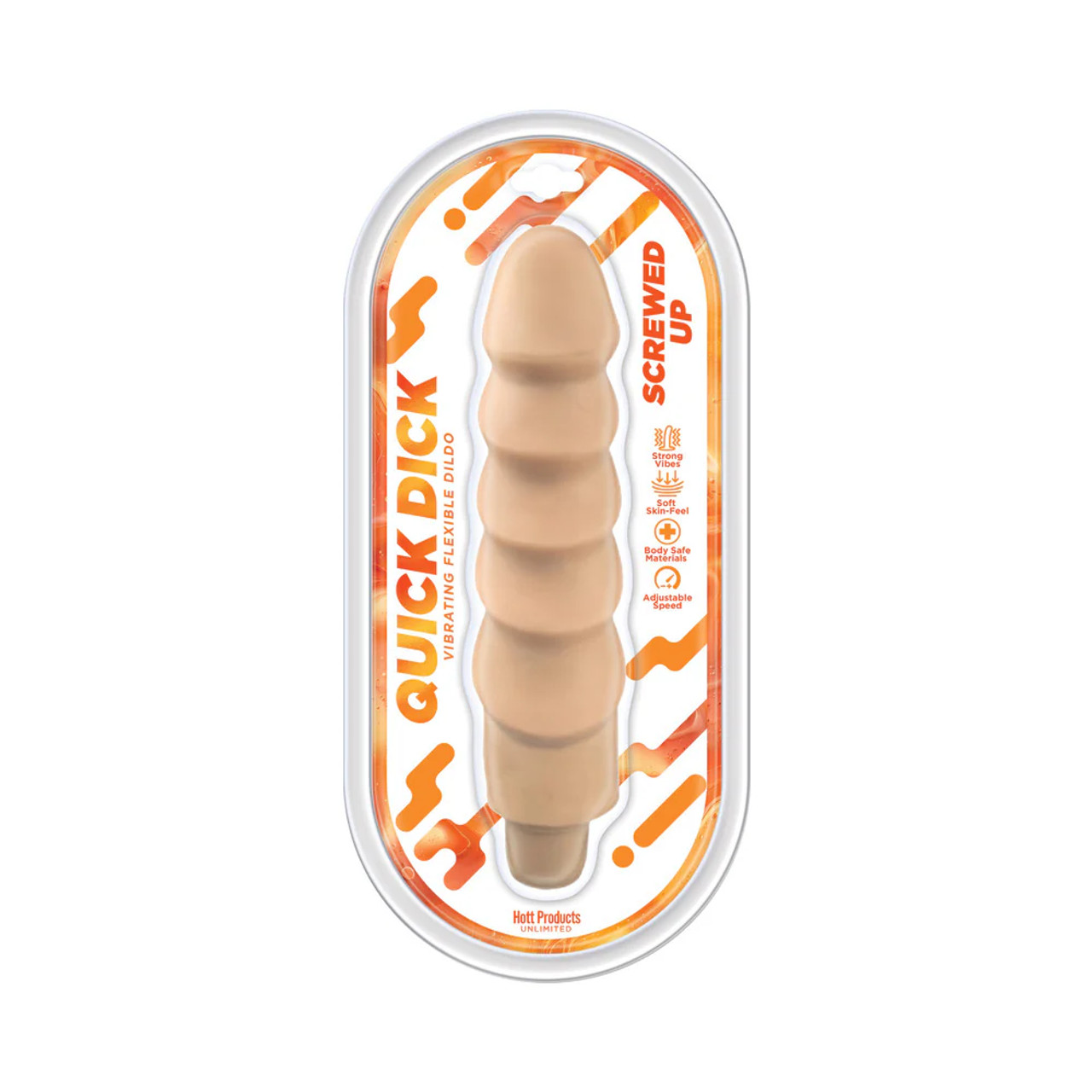 Quick Dick Screwed Up Vibrating Flexible Dildo