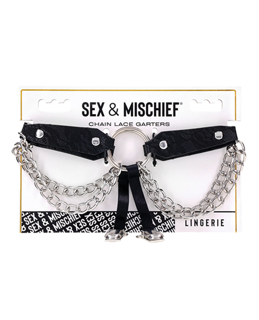 Sex & Mischief Chain Lace Garters