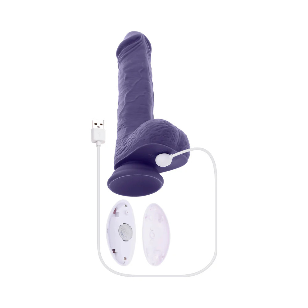 Evolved Pleasure Rider Thrusting Remote Dildo with Balls