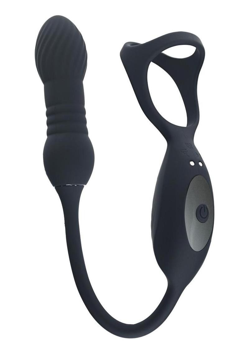 Levelz Vibrating & Thrusting Tri O Cock Ring with Prostate Stimulator