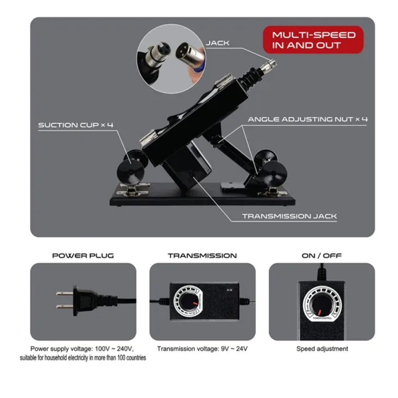 Powerful Driving Fully Automatic Sex Machine