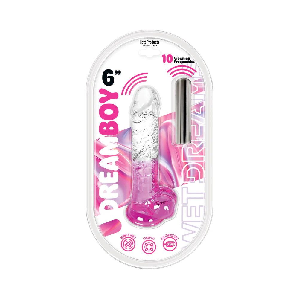Dream Boy 6" Vibrating Dildo with Balls