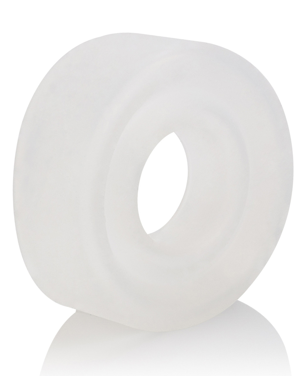 Close-up of the smooth inner opening on CalExotics Advanced Silicone Pump Sleeve for creating a perfect airtight and comfortable seal on pump cylinders