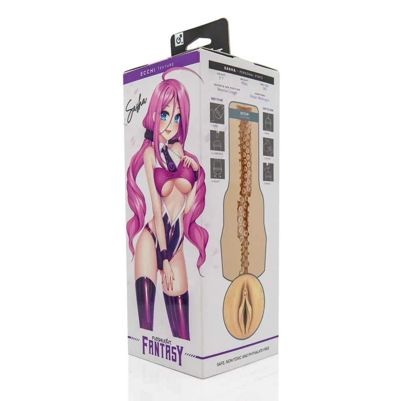 Fleshlight Fantasy Sasha Nakamoto retail box side view
