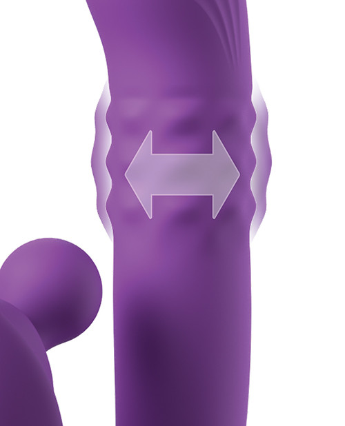 Expanding and contracting textured beads close-up on Fantasy For Her Harmoni Pro delivering slow, throbbing fullness, depth, and pressure along the shaft