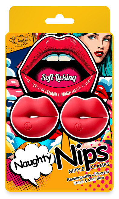 Cloud 9 Naughty Lips Vibrating Nipple Clamps