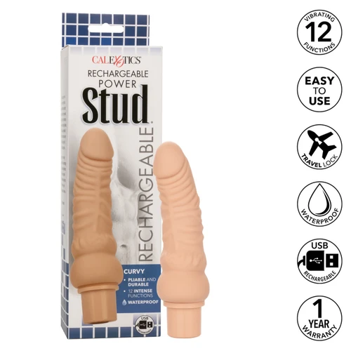 CalExotics Rechargeable Power Stud - Beige