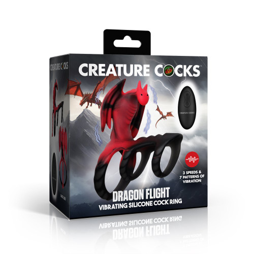 Creature Cocks - Dragon Flight Vibrating Silicone Cock Ring