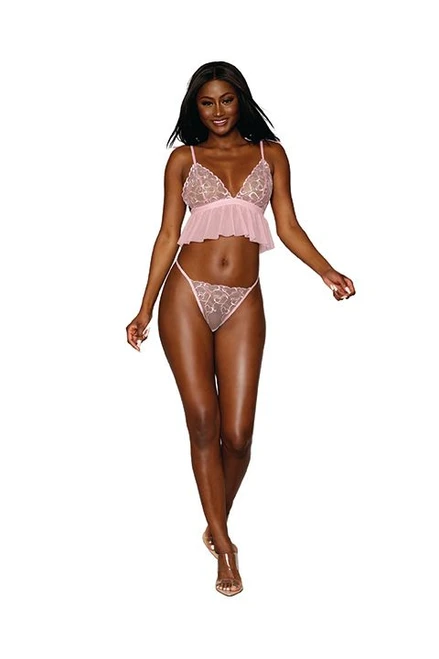 Dreamgirl Candy Pink Bralette & Panty