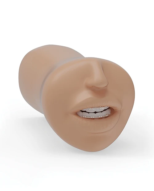 College Crush Ultraskyn mouth stroker with braces by Doc Johnson.