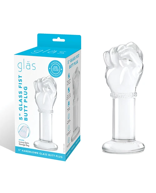 Glas 5" Glass Fist Butt Plug