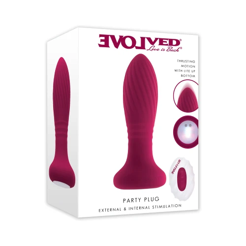 Evolved Party Plug Thrusting Light Up Anal Plug