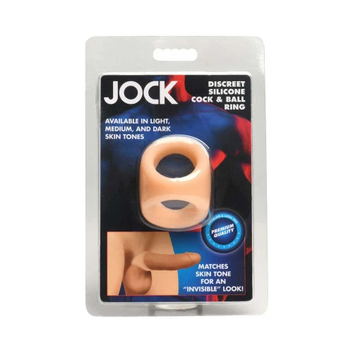 Jock Discreet Silicone Cock & Ball Ring - Light