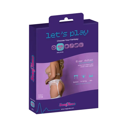Sexy Time Ever After 3pc Sexy Bride Costume retail box back