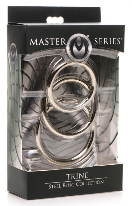 Master Series Trine Steel Ring Collection Master Series Trine Steel Ring Collection