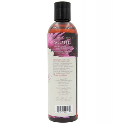 Intimate Earth Soothe Anal Anti-Bacterial Glide - 4 oz Intimate Earth Soothe Anal Anti-Bacterial Glide - 4 oz