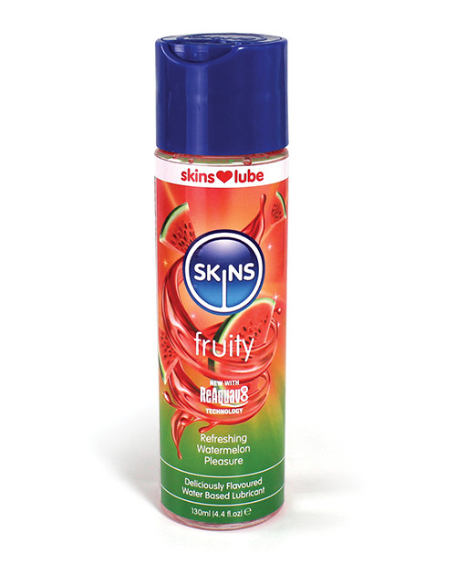 Skins Watermelon Flavored Lubricant - 4.4 oz Skins Watermelon Flavored Lubricant - 4.4 oz