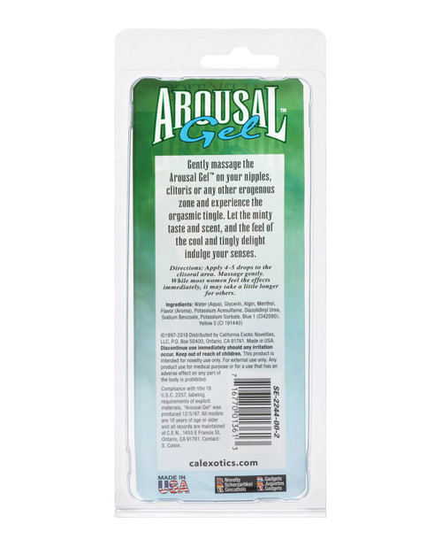 CalExotics Arousal Gel Mint Flavored - 0.5 oz CalExotics Arousal Gel Mint Flavored - 0.5 oz