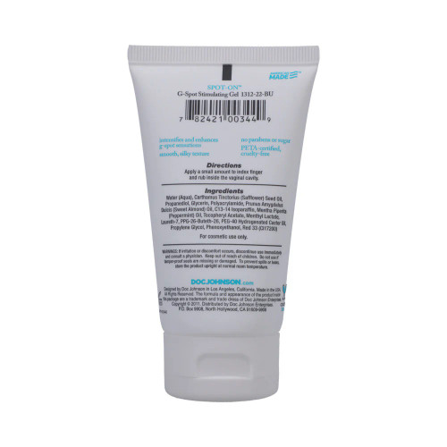 Spot On G-Spot Stimulation Gel - 2 oz Spot On G-Spot Stimulation Gel - 2 oz
