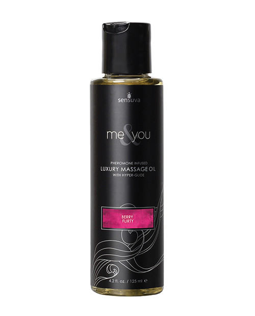 Me & You Pheromone Infused Luxury Massage Oil with Hyper Glide - 4.2 oz