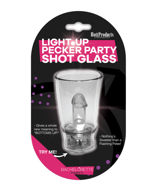 Light Up Pecker Party Shot Glass
