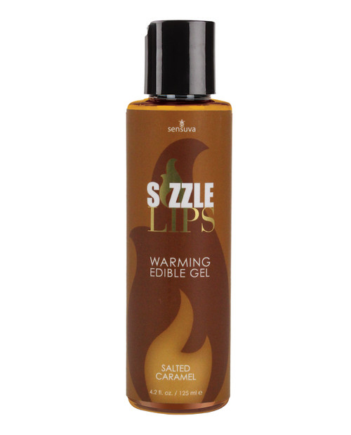 Sizzle Lips Warming Edible Gel 4.2 oz - Salted Caramel Sizzle Lips Warming Edible Gel 4.2 oz - Salted Caramel