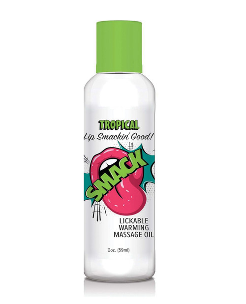 SMACK Lickable Warming Massage Oil 2 oz - Tropical SMACK Lickable Warming Massage Oil 2 oz - Tropical