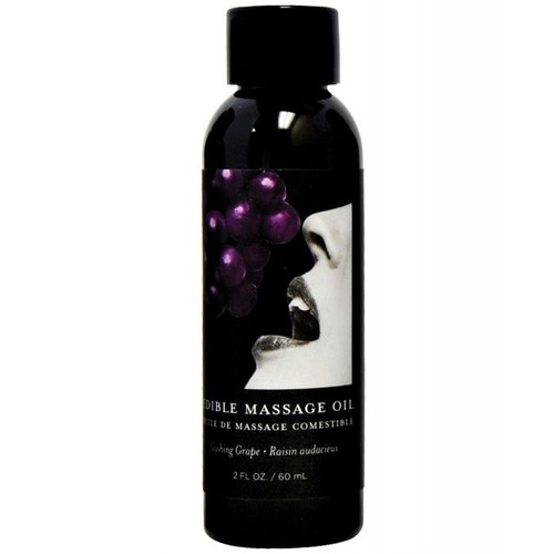 Edible Massage Oil Gushing Grape - 2 oz